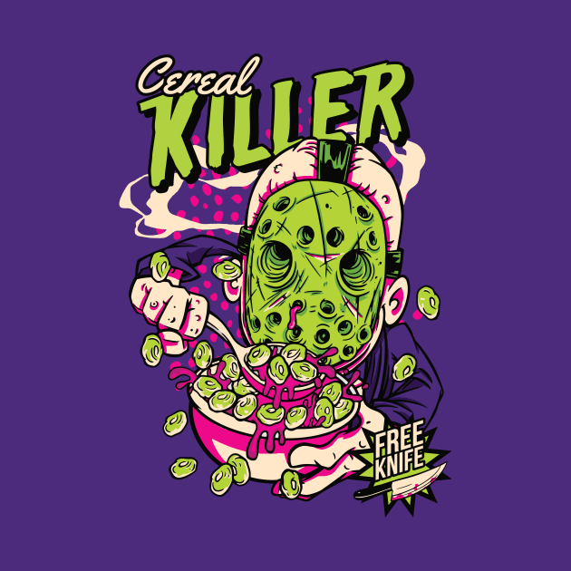 Comic Cereal Killer Cereal Box // Funny Horror by SLAG_Creative