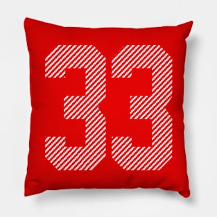 Iconic Number 33 Pillow