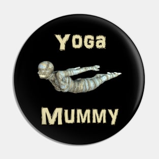 Yoga Mummy Locust Pose Pin