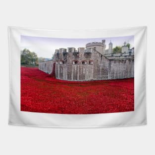 Tower of London Red Poppy Tapestry