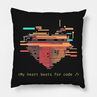 My heart beats for code - V2 Pillow