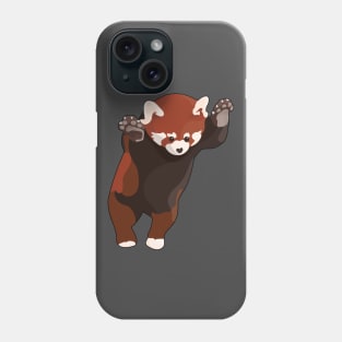 Red Panda Bear Excited. Phone Case