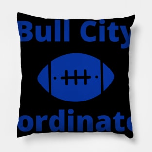 Bull City Coordinators Football Pillow