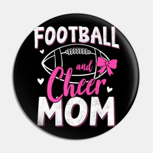 Funny Cheerleading Mom Football and Cheer Mom Pin