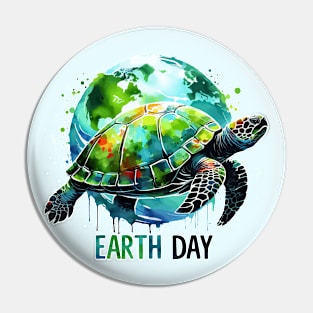 Sea Turtle Earth Day Save The Earth Pin