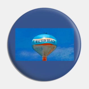 Beach ball water tower FWB Florida Pin