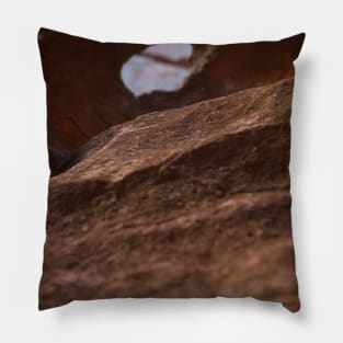 Rockface lines texture Pillow