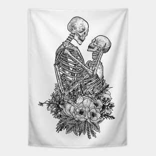 Skeleton Love Tapestry