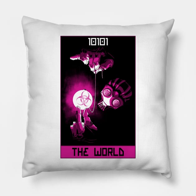 Robo Tarot: The World Pillow by PeterTheHague
