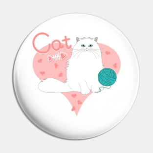 Love Persian Cat Pin