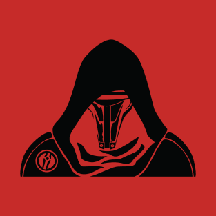 Black Darth Revan Peekaboo in Black T-Shirt