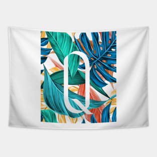 Tropical Alphabet “Q” Tapestry