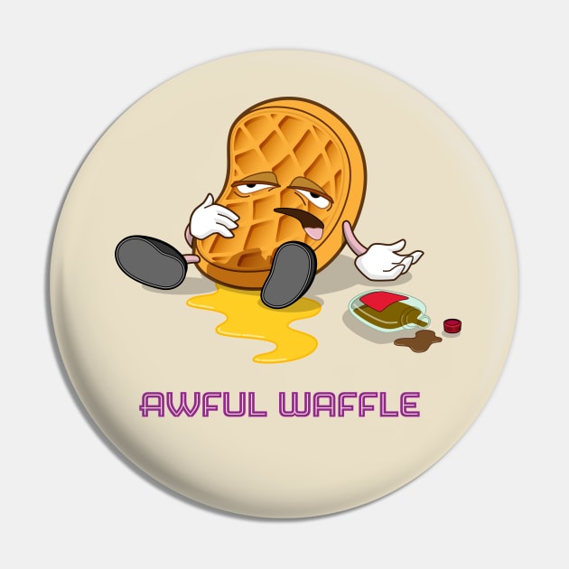 Aweful Waffle Pin by s2pidpictures