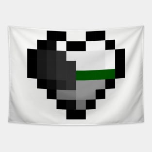 Pixel Heart Demiromantic Tapestry