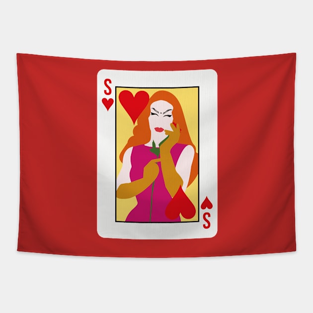 SASHA VELOUR CARD Tapestry by jefvr