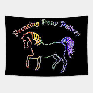 Prancing Pony Pottery Rainbow Swag Tapestry