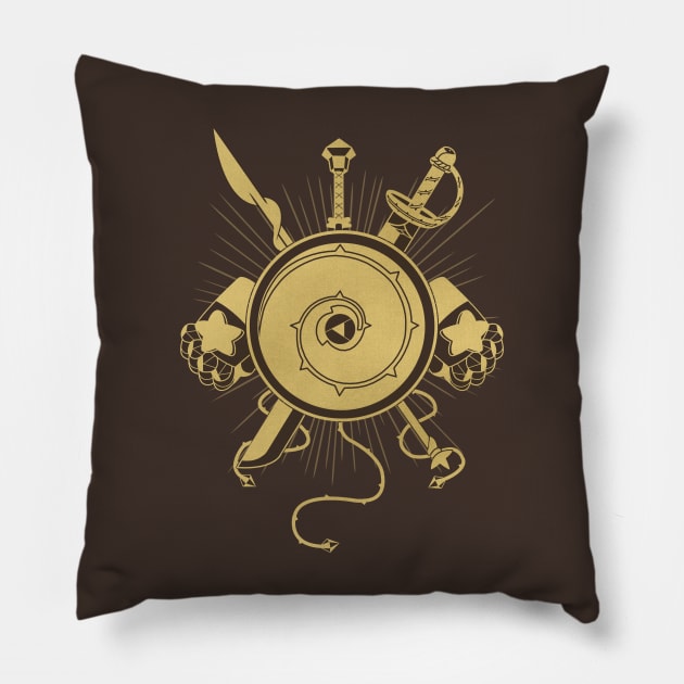 Gems Weapons Pillow by NHOujo