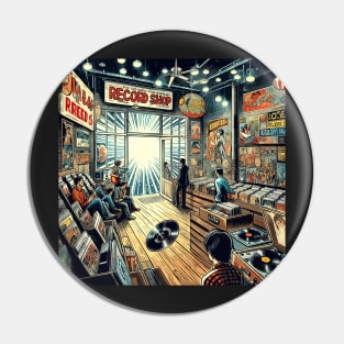 Record shop Pin