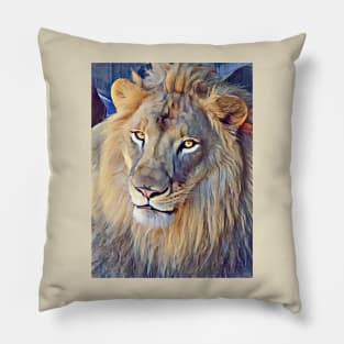 African Lion Pillow