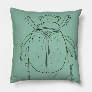 Mint Bug Pillow