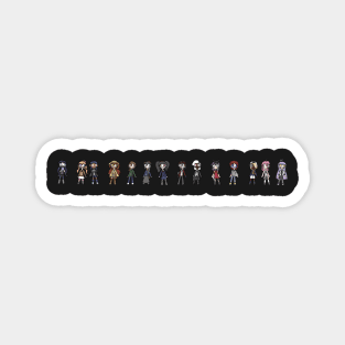 Entropic Float Cast Chibis Line Pattern Stickers And Others Magnet