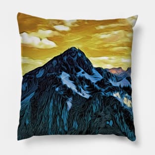 fairy tale mountains / Maléa is looking for the Kobold - children's book WolfArt Pillow