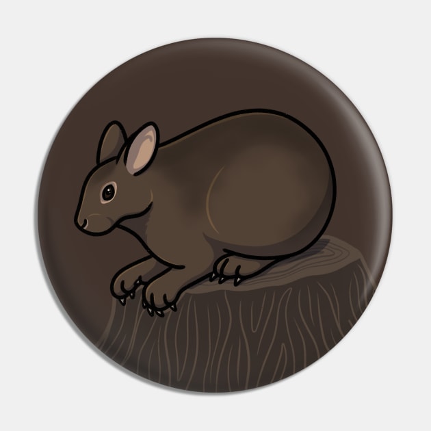 Amami Rabbit Pin by DeguArts