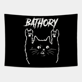 bathory metal cat Tapestry