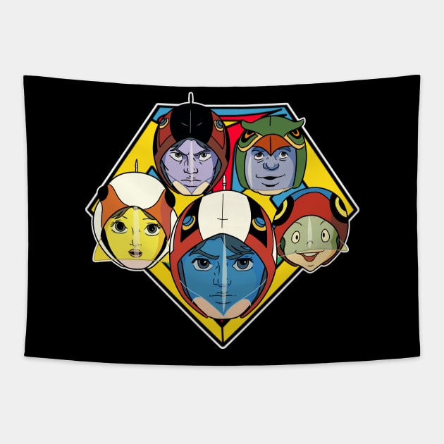 Battle of the Planets Tapestry by AlanSchell76