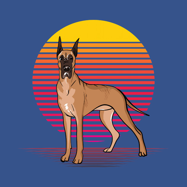 Discover Great Dane Vaporwave - Great Dane Vaporwave - T-Shirt