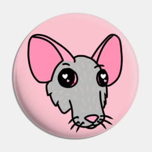 Rat Derp (Full Color Version) Pin