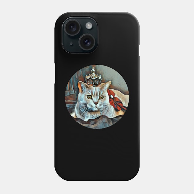 Fluffy floppy cat Phone Case by GoranDesign