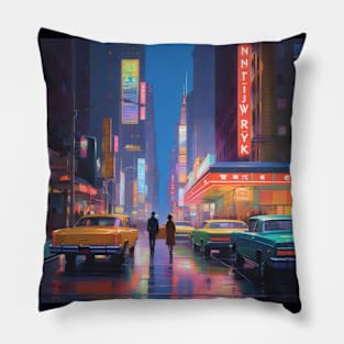 Neo Tokyo city aesthetic Pillow