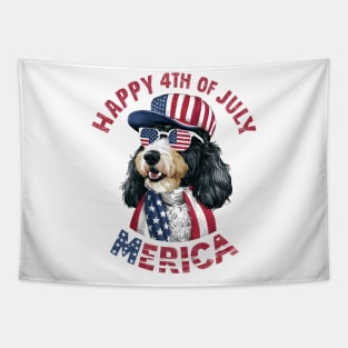 Happy 4th of July Merica | Dog lover gifts Tapestry