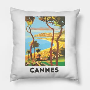 Cannes France Pillow