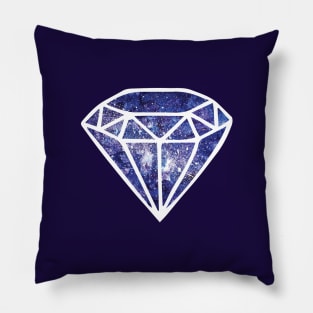 Galaxy Diamond | Purple + Pink Diamond | Watercolor Galaxy Diamond Pillow