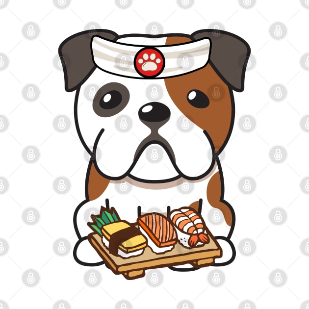 Sushi Chef English Bulldog by Pet Station