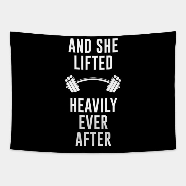 And She Lifted Happily Ever After Tapestry by sunima