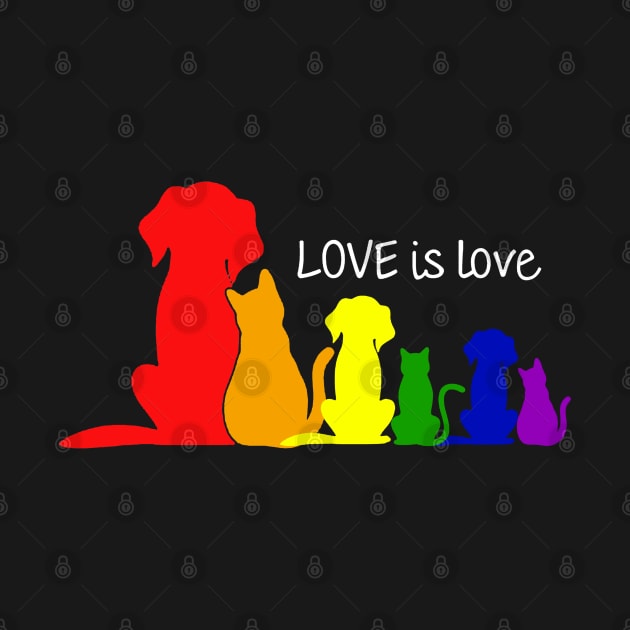 dog rainbow Love is love by OB.808 STUDIO