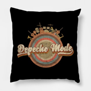 Tshirt Music Designs Vintage Retro - Depeche Mode Pillow