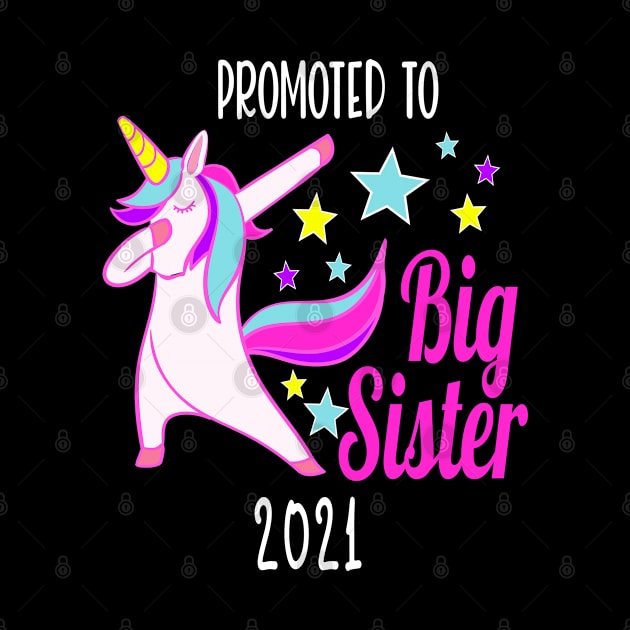 Funny Cute Unicorn Dabbing 2021 Pregnancy Announcement Gift for Girls by JPDesigns