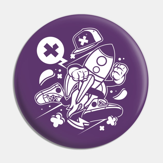 Rocket Man Pin by Superfunky