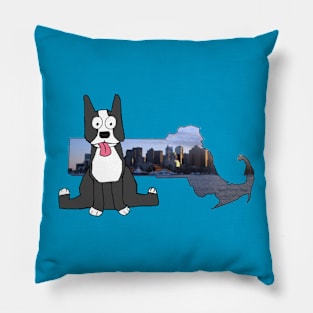 Massachusetts State Animal: Boston Terrier Pillow