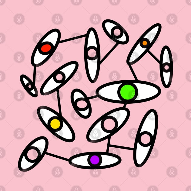 Abstract Eyes Pattern by Davey's Designs