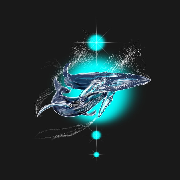 COSMIC WHALES by KARMADESIGNER T-SHIRT SHOP