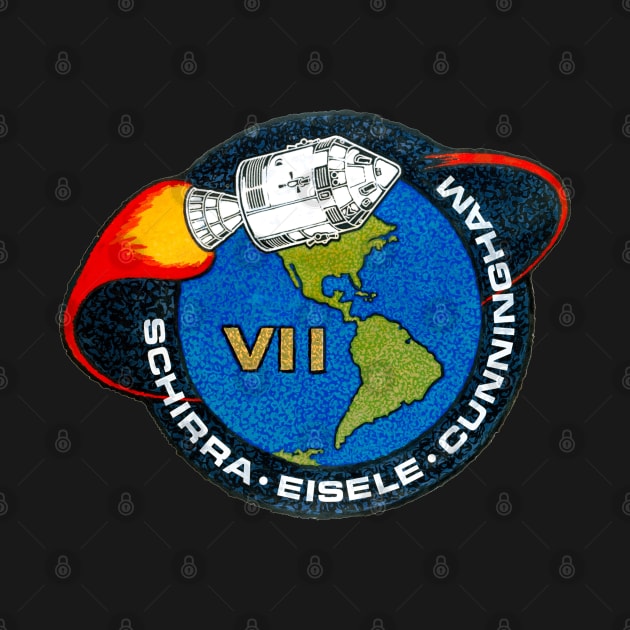 Apollo 7 NASA Mission Astronaut Crew Patch by jutulen