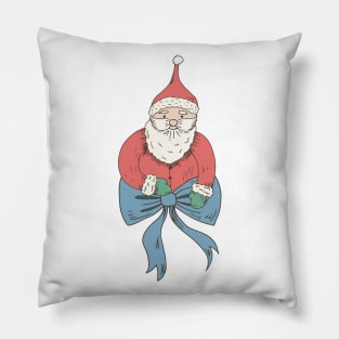 Santa Bow Pillow