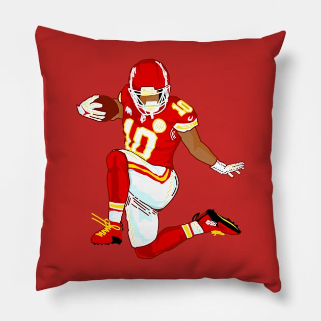 Isiah Pacheco Pillow by Qrstore