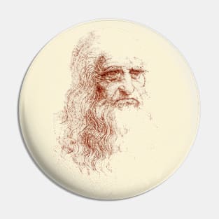 Leonardo da  Vinci portrait Pin