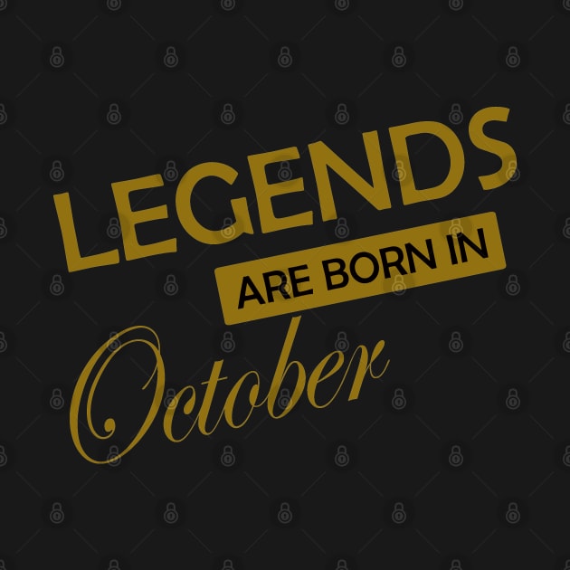 Legends are born in .. gold design by sayed20